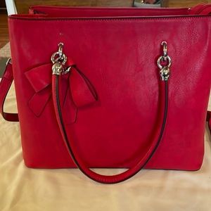 Sharp red handbag